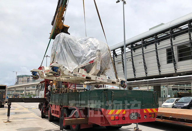 廣州到香港物流專線常見問題解答，深圳東勝物流中港平板車運輸圖